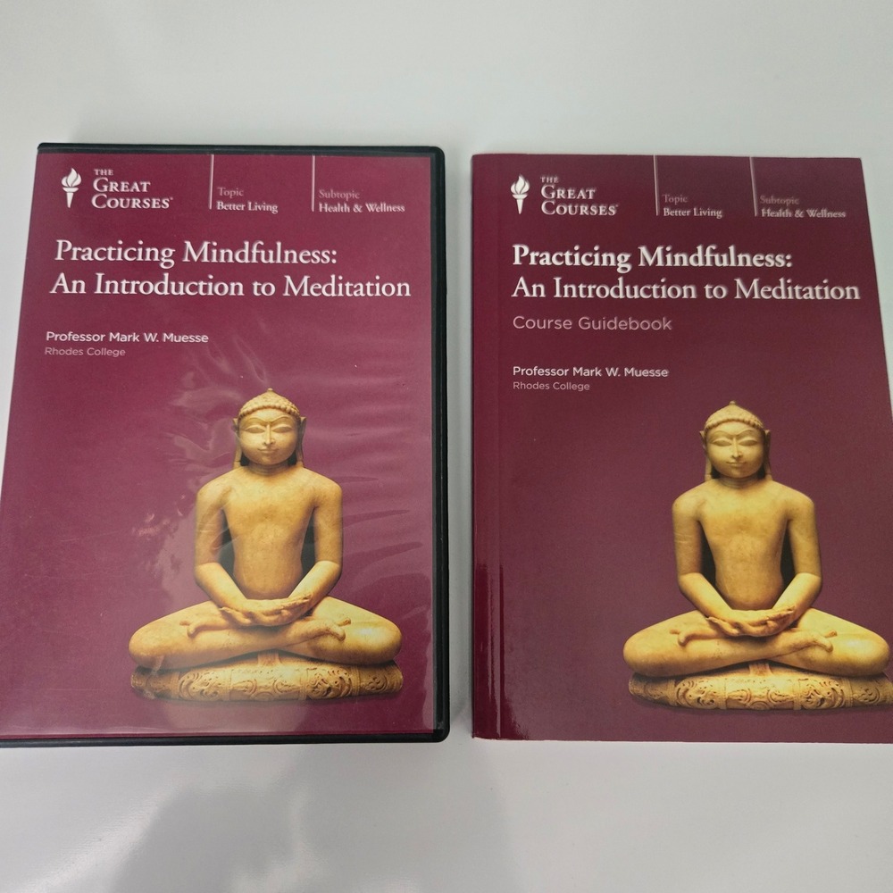 The Great Courses Practicing Mindfulness Introduction to Meditation 4 DVD & Book